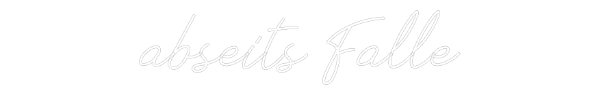 Individuelles Neon: abseits Falle