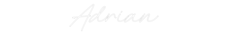 Individuelles Neon: Adrian