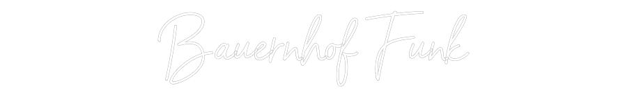 Individuelles Neon: Bauernhof Funk