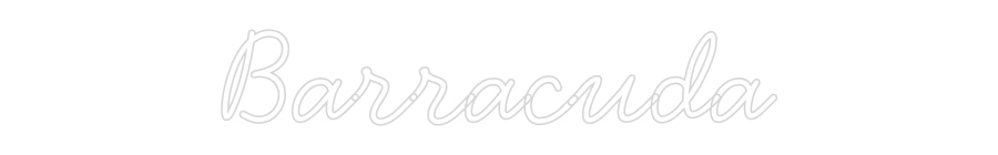 Individuelles Neon: Barracuda