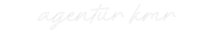 Individuelles Neon: agentur kmr