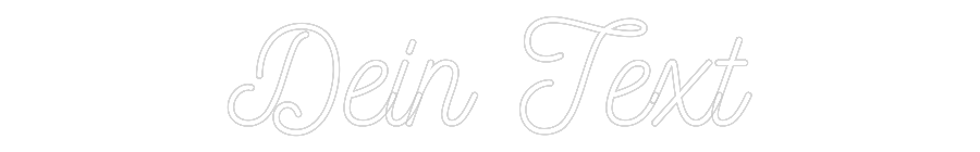 Individuelles Neon: Dein Text