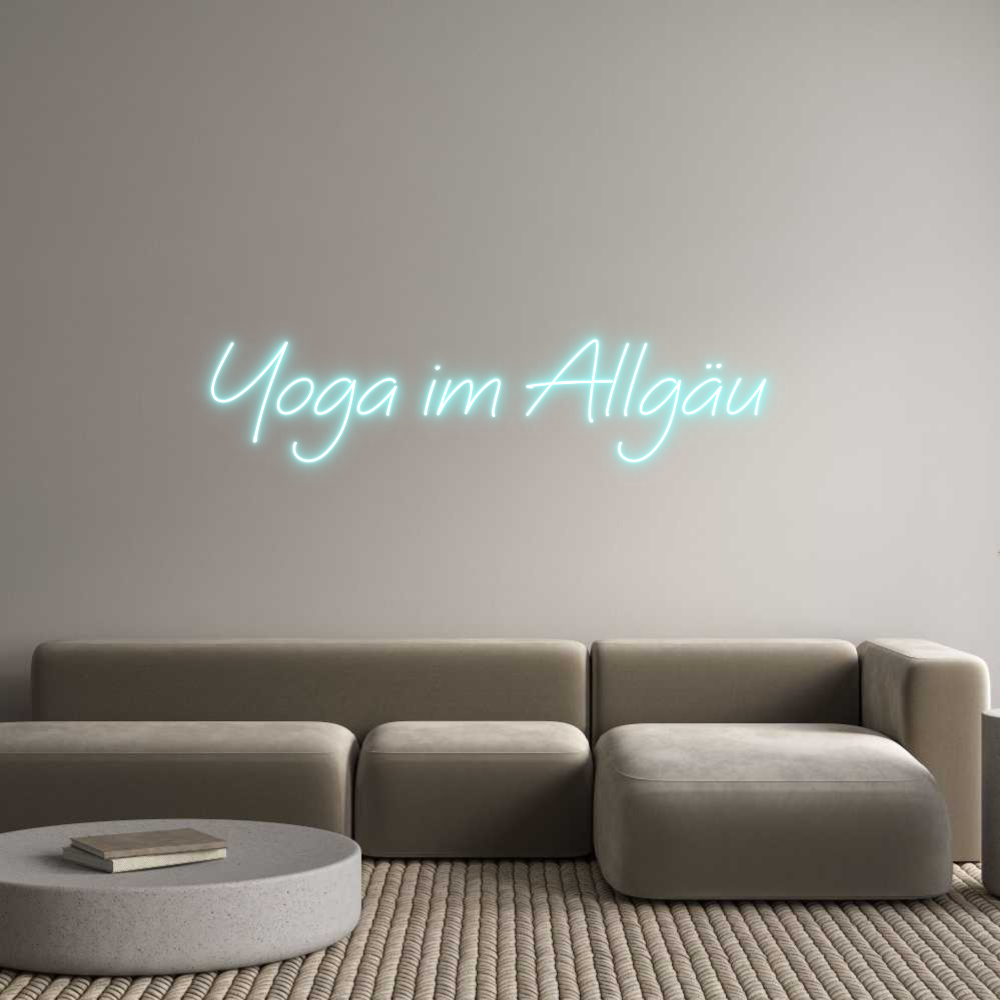 Individuelles Neon: Yoga im Allgäu