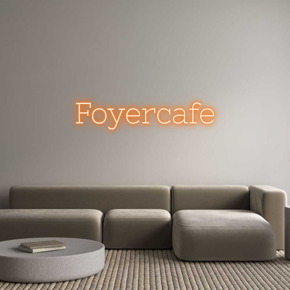 Individuelles Neon: Foyercafe