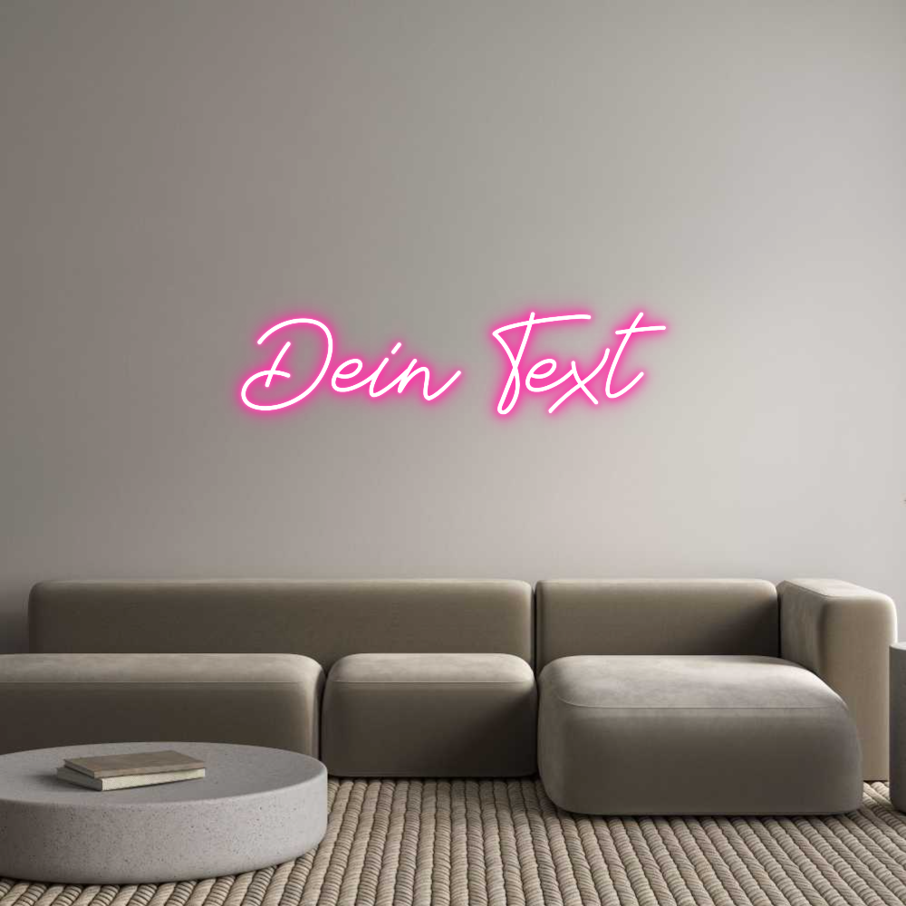 Individuelles Neon: Dein Text