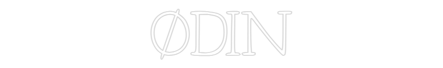 Individuelles Neon: ØDIN