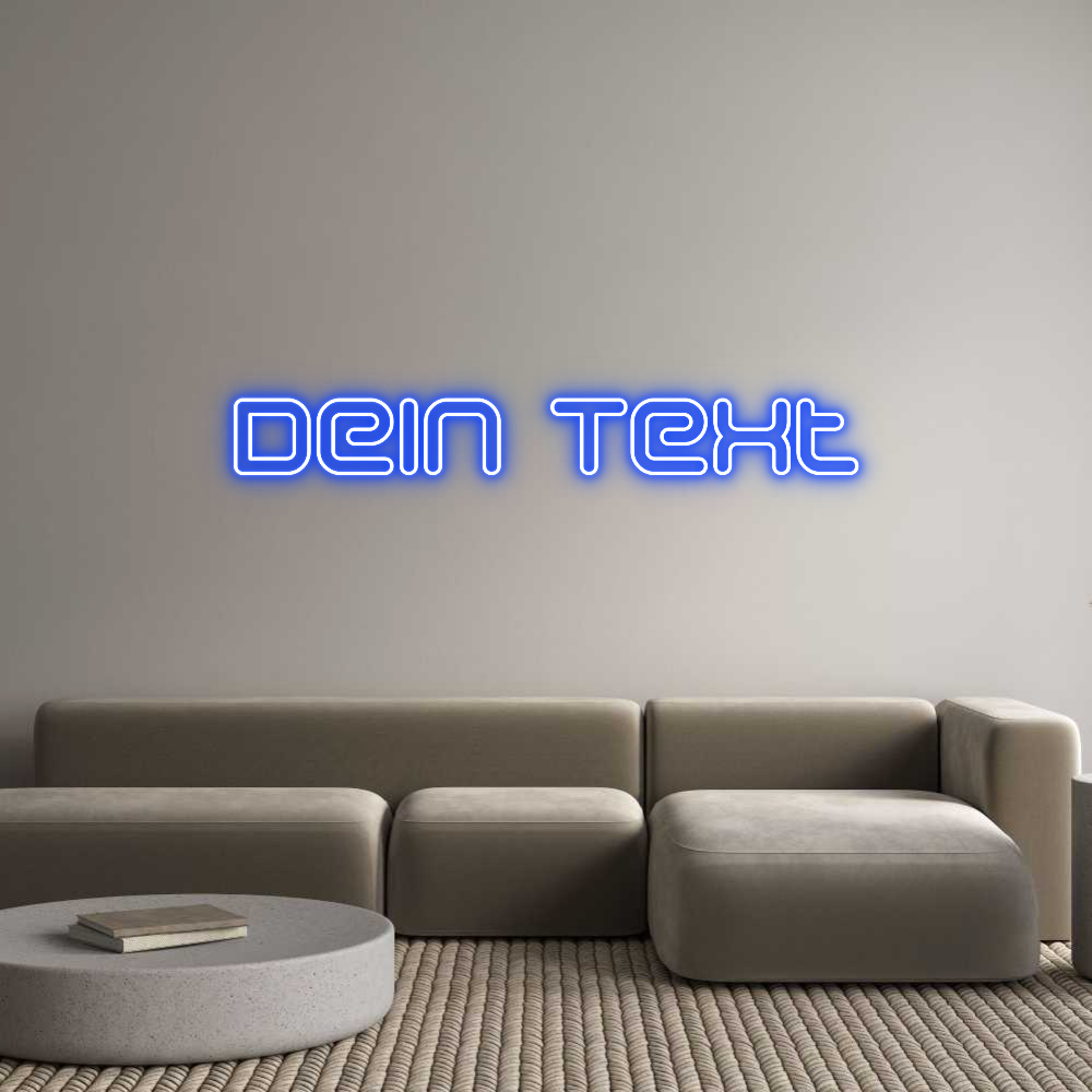 Individuelles Neon: Dein Text