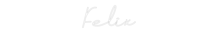 Individuelles Neon: Felix