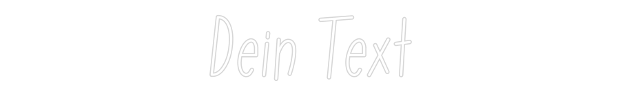 Individuelles Neon: Dein Text