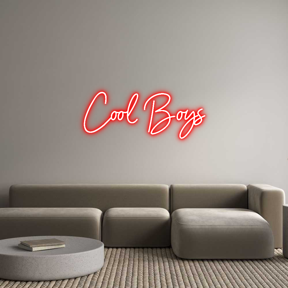Individuelles Neon: Cool Boys