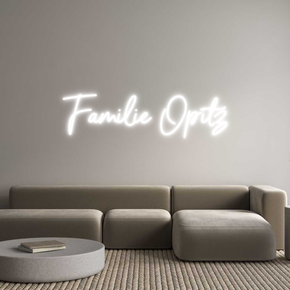 Individuelles Neon: Familie Opitz