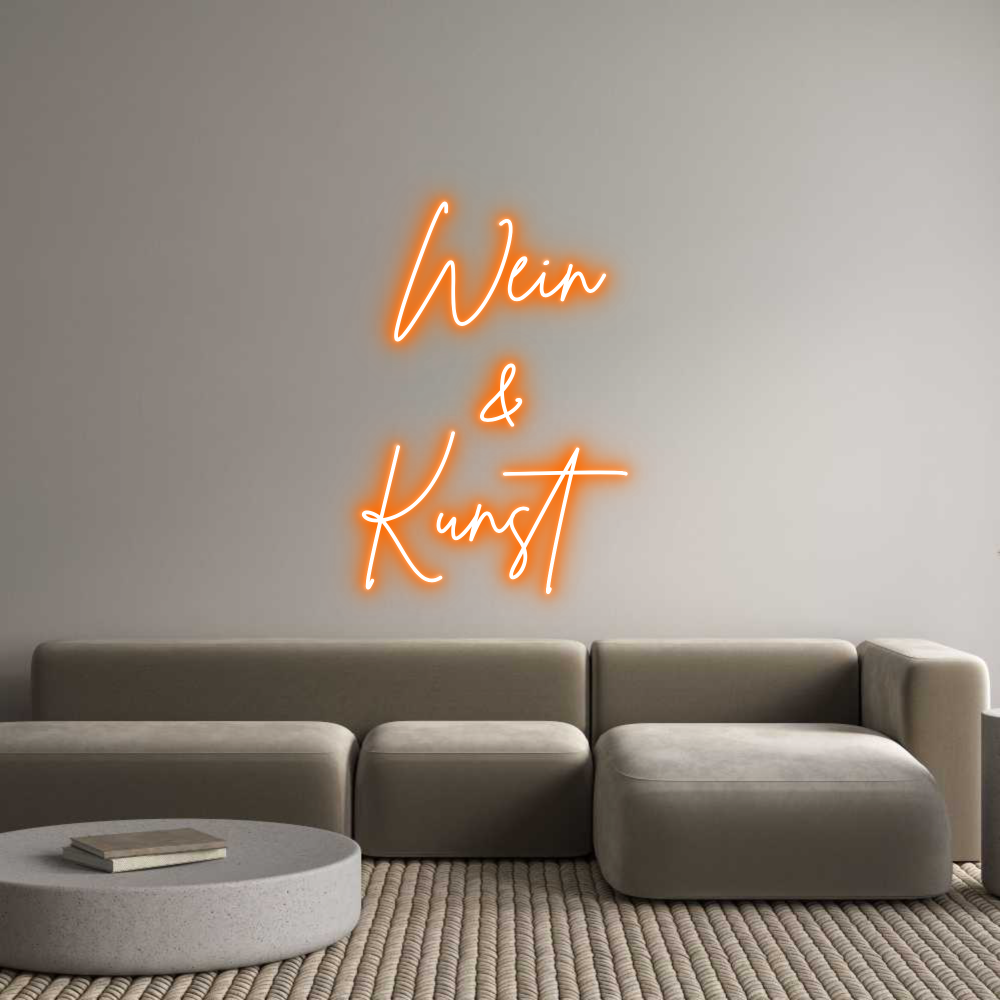 Individuelles Neon: Wein
&
Kunst
