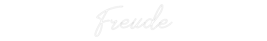 Individuelles Neon: Freude