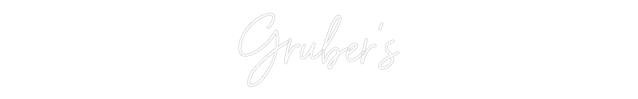 Individuelles Neon: Gruber's