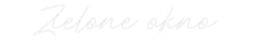 Individuelles Neon: Zielone okno