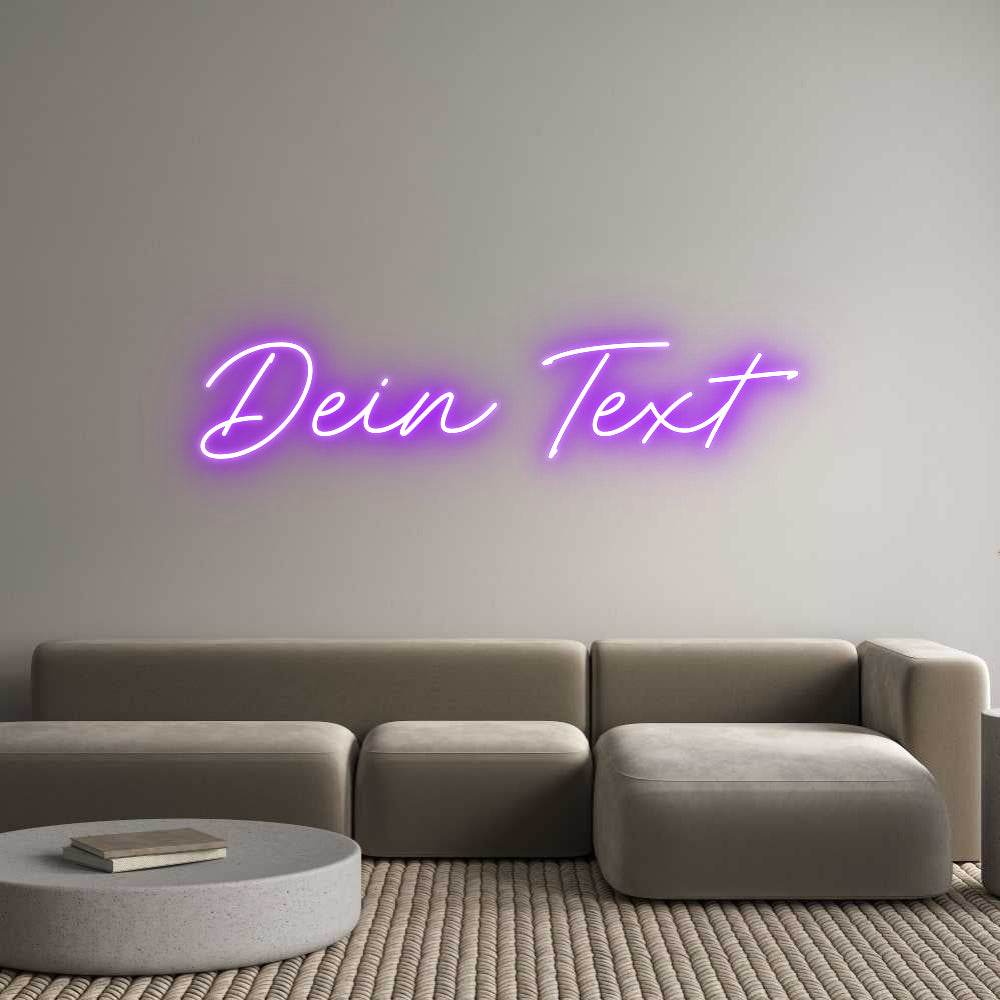 Individuelles Neon: Dein Text