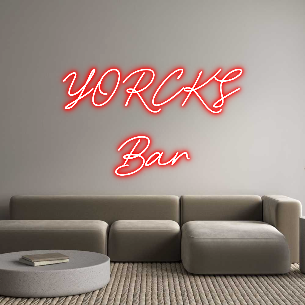 Individuelles Neon: YORCKS
Bar