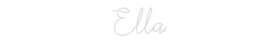 Individuelles Neon: Ella.
