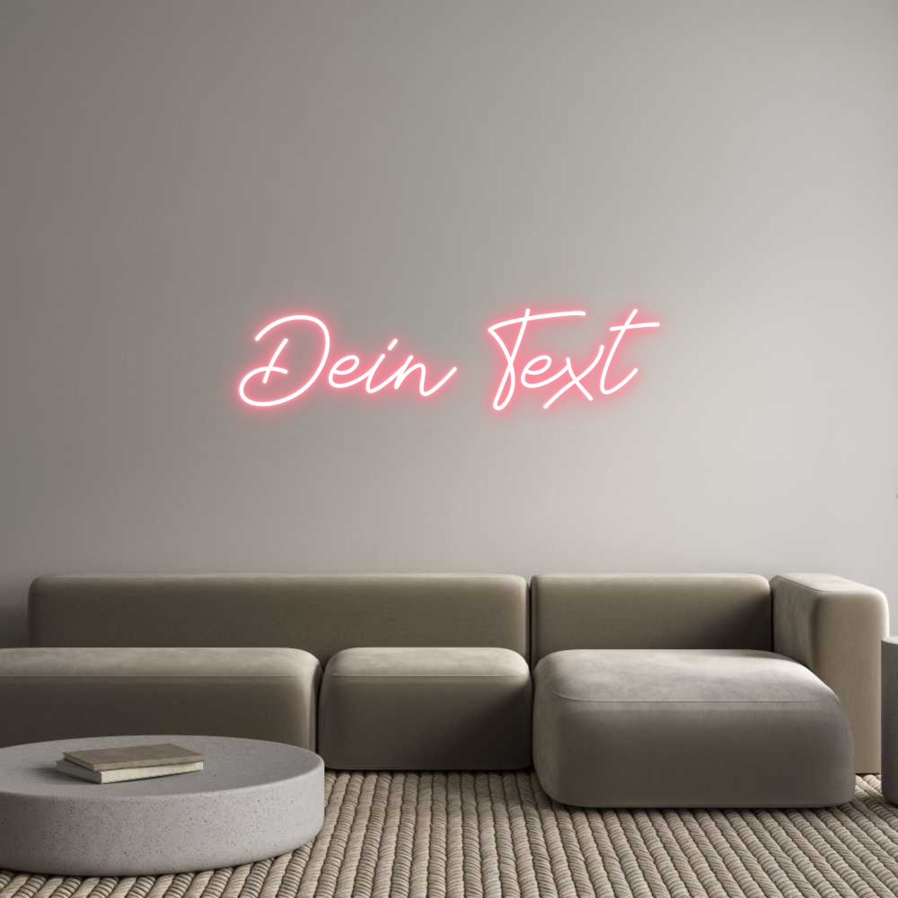 Individuelles Neon: Dein Text