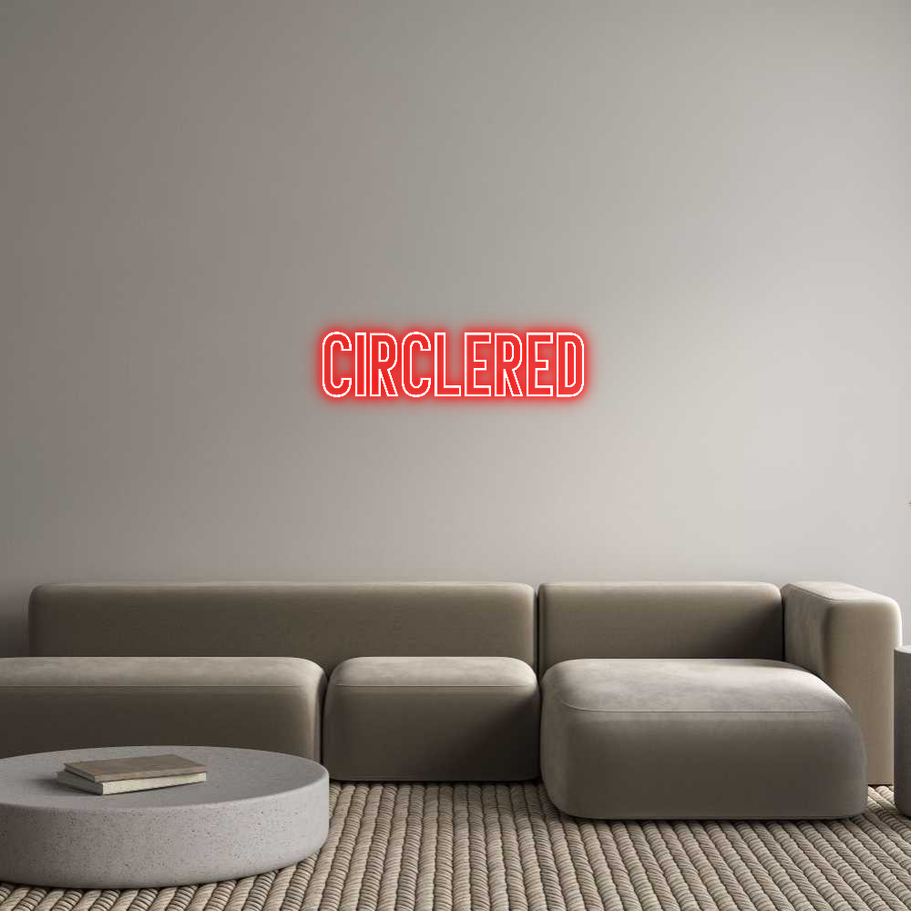 Individuelles Neon: CIRCLERED
