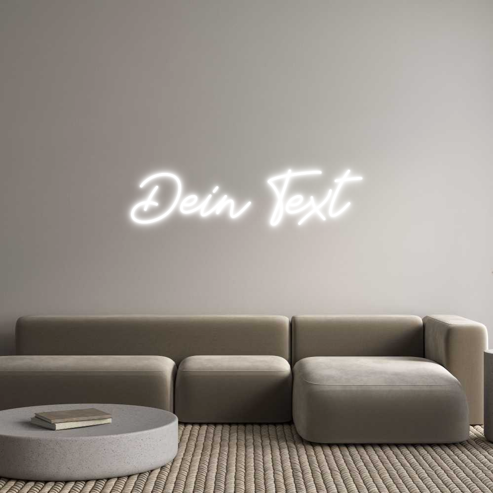 Individuelles Neon: Dein Text