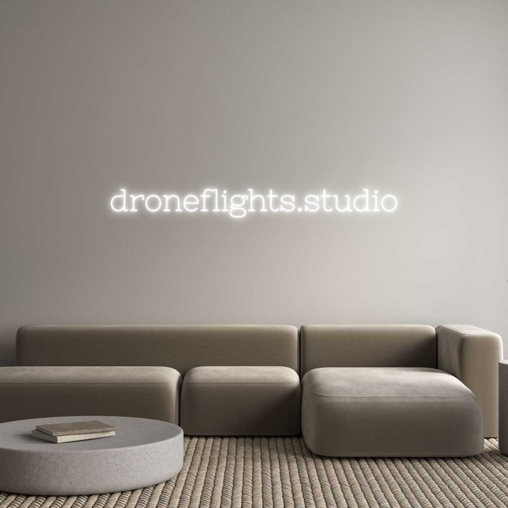Individuelles Neon: droneflights....