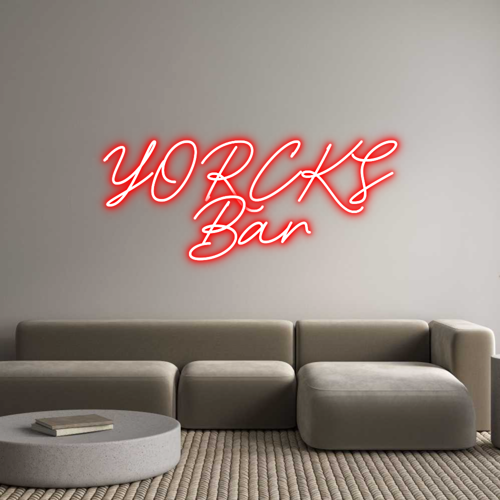 Individuelles Neon: YORCKS
Bar