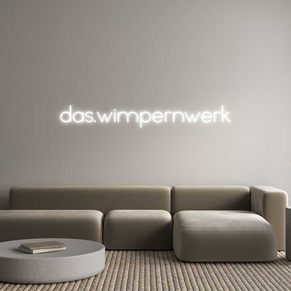 Individuelles Neon: das.wimpernwerk