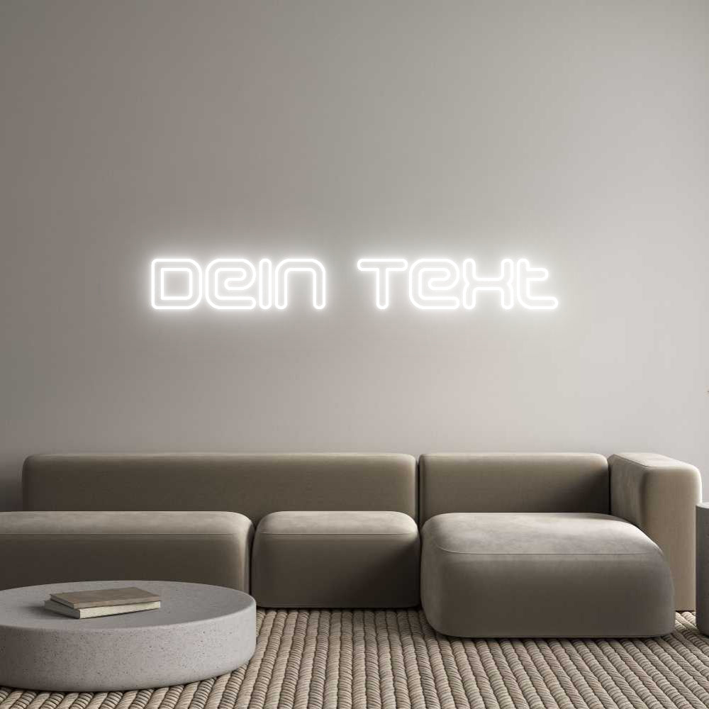 Individuelles Neon: Dein Text