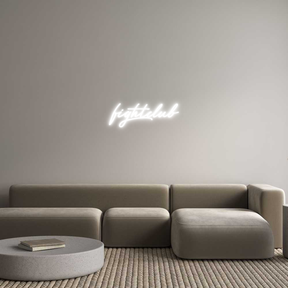 Individuelles Neon: fightclub