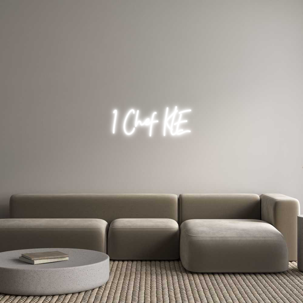 Individuelles Neon: 1 Chef KLE