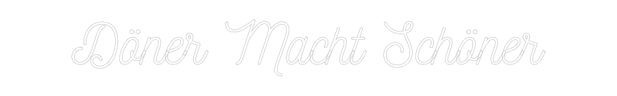 Individuelles Neon: Döner Macht S...
