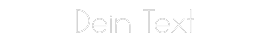 Individuelles Neon: Dein Text