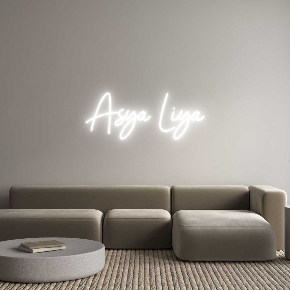 Individuelles Neon: Asya Liya