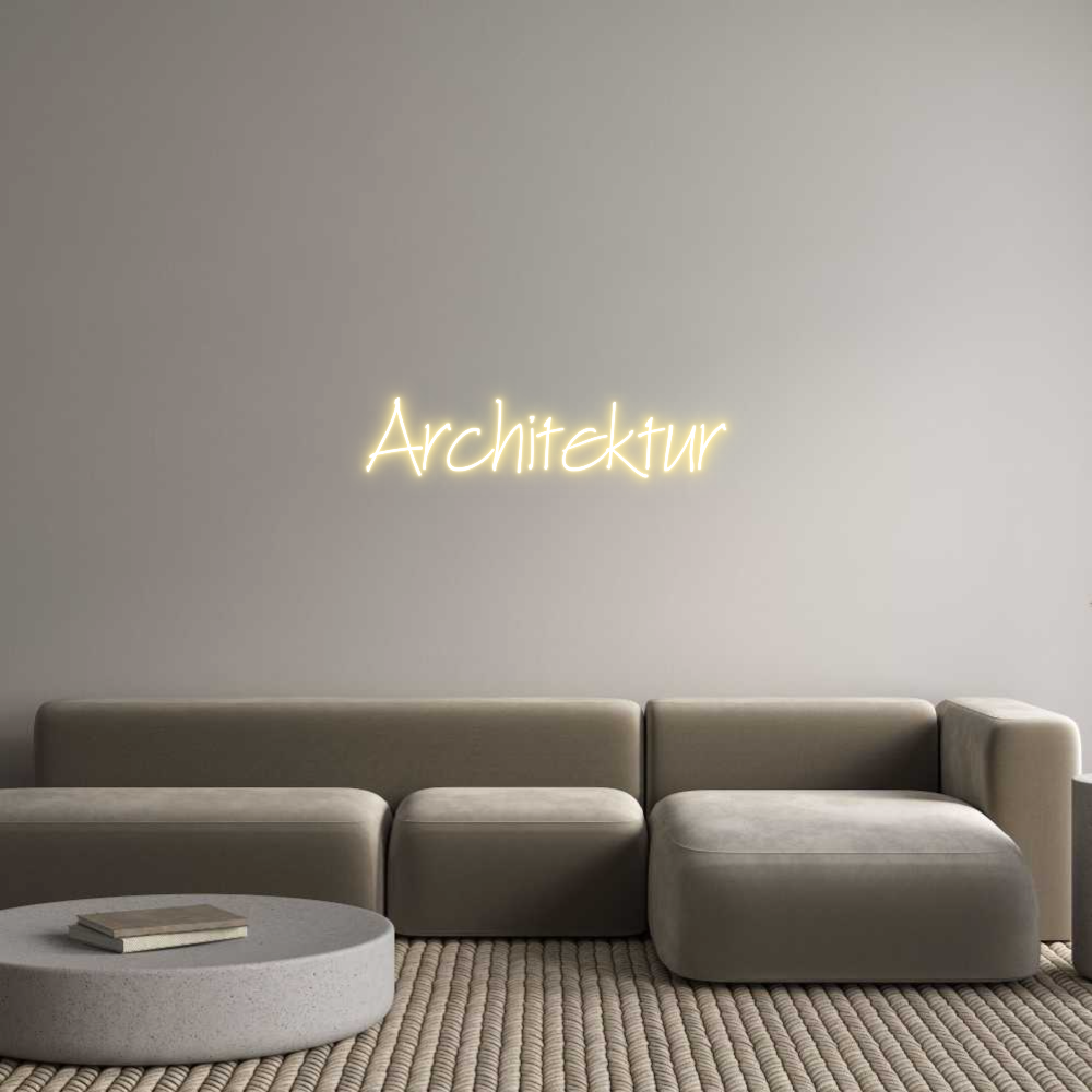 Individuelles Neon: Architektur
