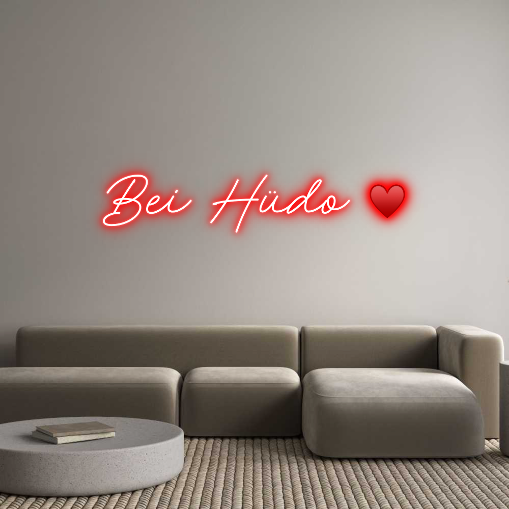 Individuelles Neon: Bei Hüdo ♥️