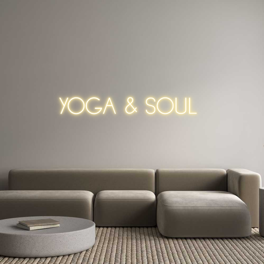 Individuelles Neon: YOGA & SOUL