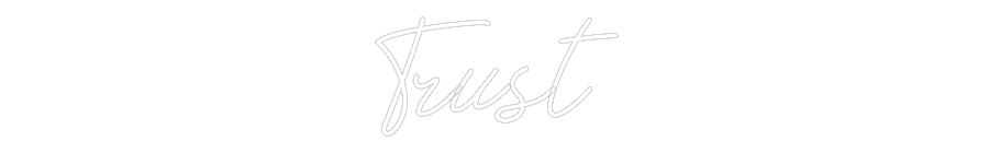 Individuelles Neon: Trust