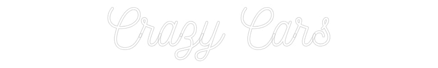 Individuelles Neon: Crazy Cars