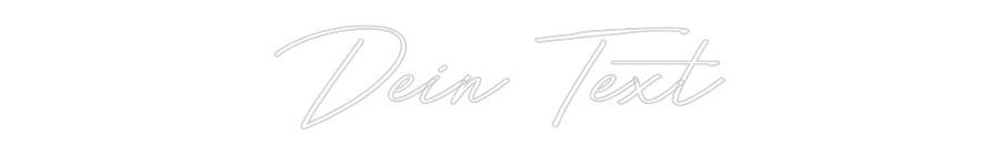Individuelles Neon: Dein Text