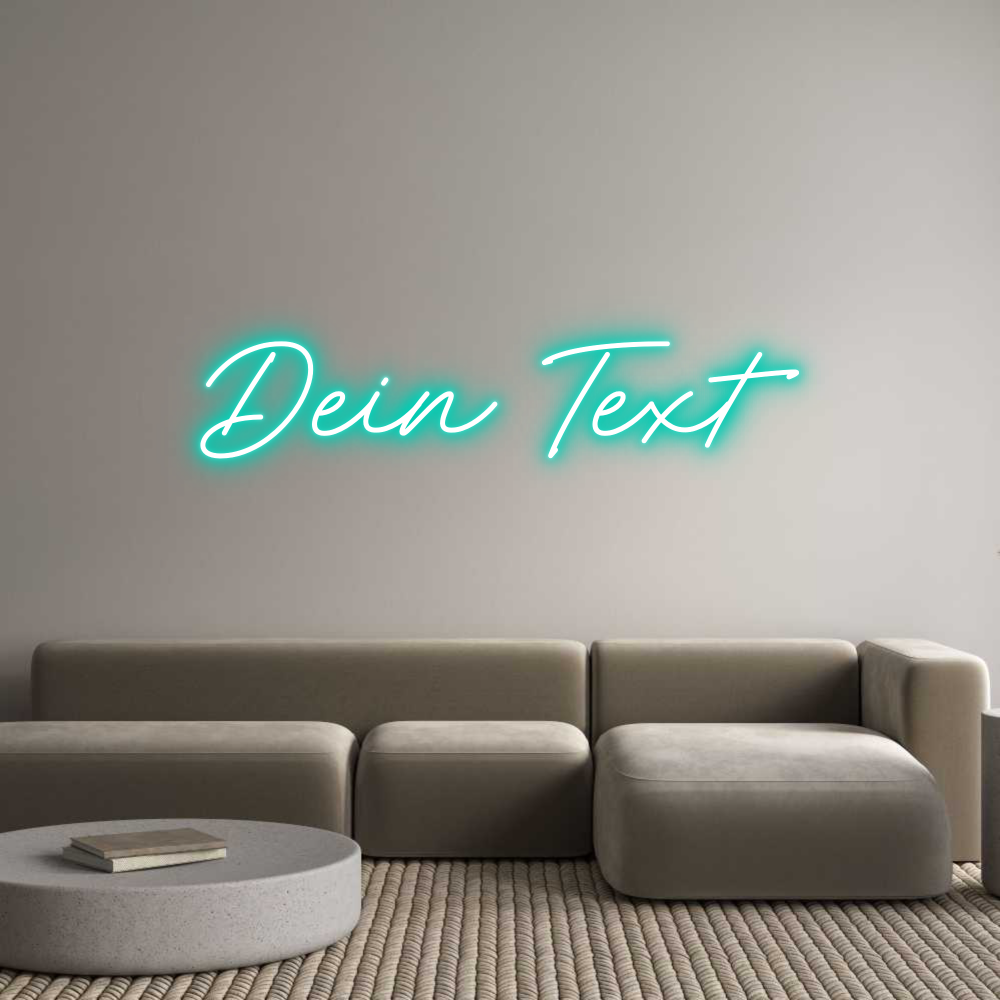 Individuelles Neon: Dein Text
