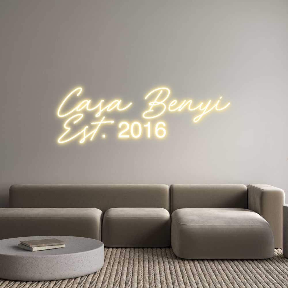 Individuelles Neon: Casa Benyi
E...
