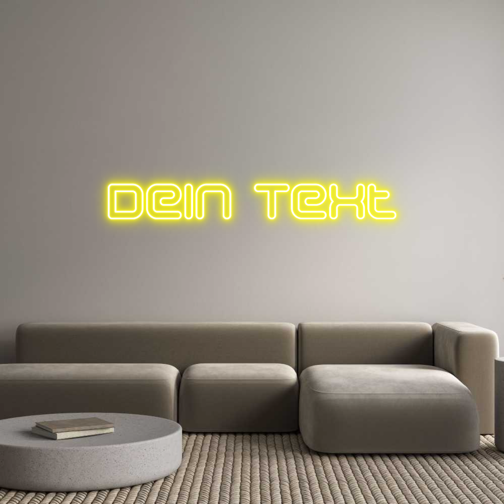 Individuelles Neon: Dein Text
