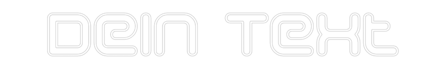 Individuelles Neon: Dein Text