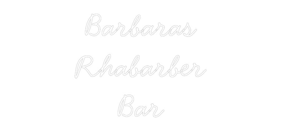 Individuelles Neon: Barbaras
Rha...