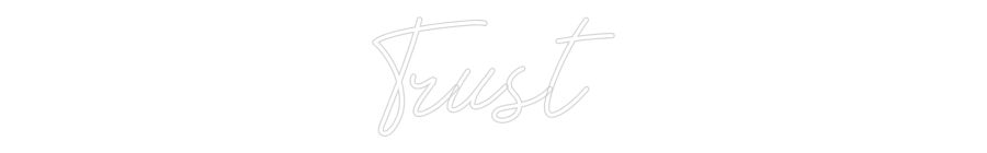 Individuelles Neon: Trust