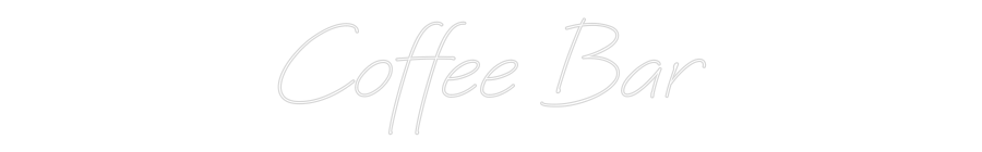Individuelles Neon: Coffee Bar
