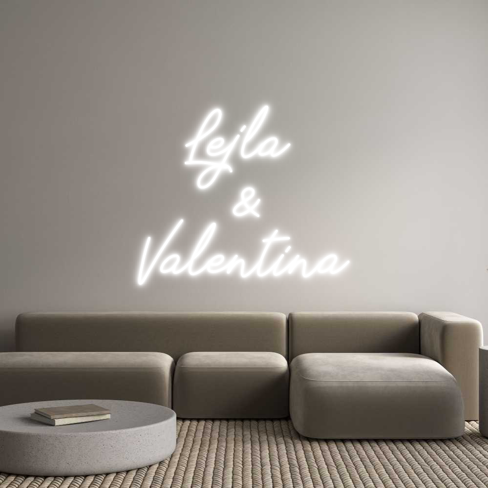 Individuelles Neon: Lejla
...