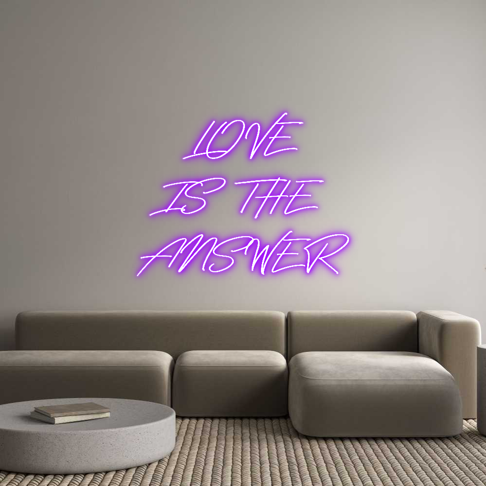 Individuelles Neon: LOVE
IS...