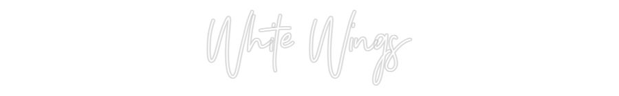 Individuelles Neon: White Wings